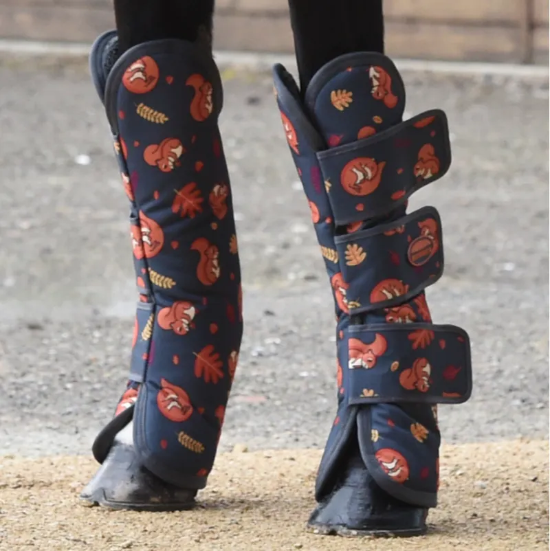 Weatherbeeta 1200D Long Travel Boots Squirrel Print